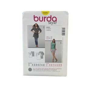 Burda Style 7519 Shirt T-Shirt Sewing Pattern Size 8-20